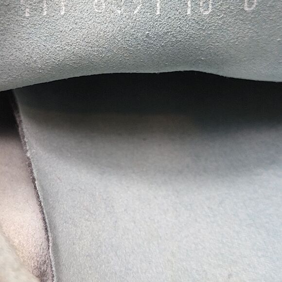 Gucci Mens Lace Up Sneaker Size 10 WHT Gray Suede White Leather 111 6091 - Picture 9 of 10